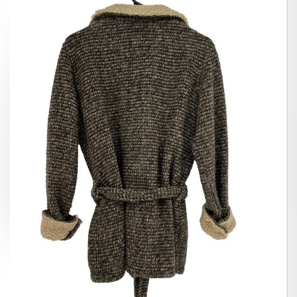 True Grit Sherpa Trim Cardigan Size M - Picture 2 of 11